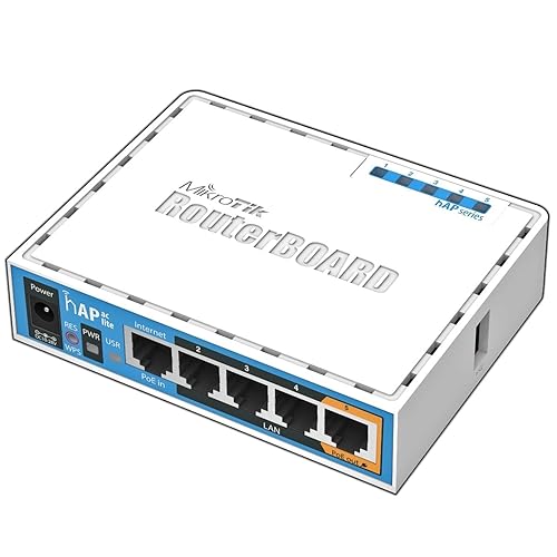 MikroTik hAP ac lite Dual-concurrent Access Point (RB952Ui-5ac2nD-US)