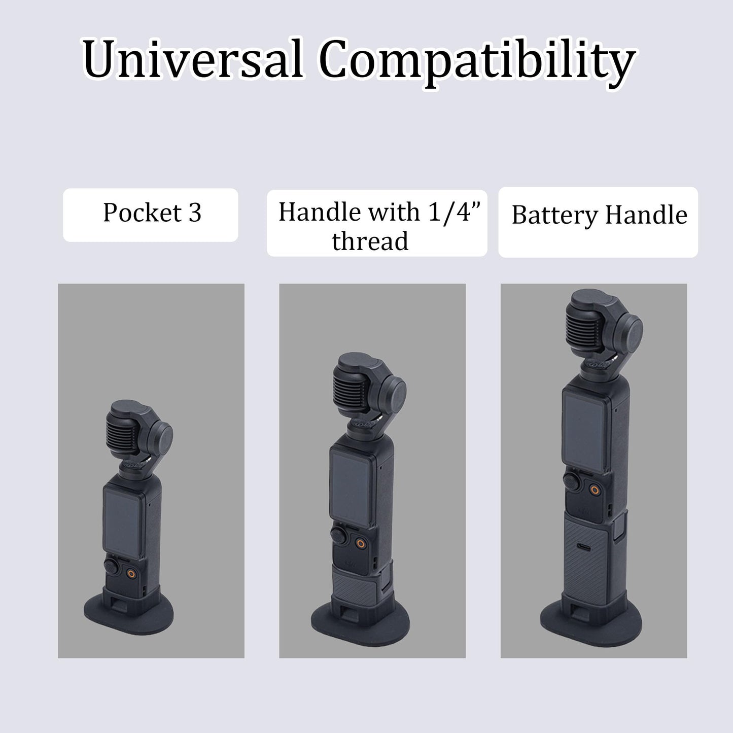 PCTC Silicone Non-Slip Desktop Mount Compatible with DJI Osmo Pocket 3,Silicone Non-Slip Desktop Mount,Compact Portable Stabilizing Base for Steady