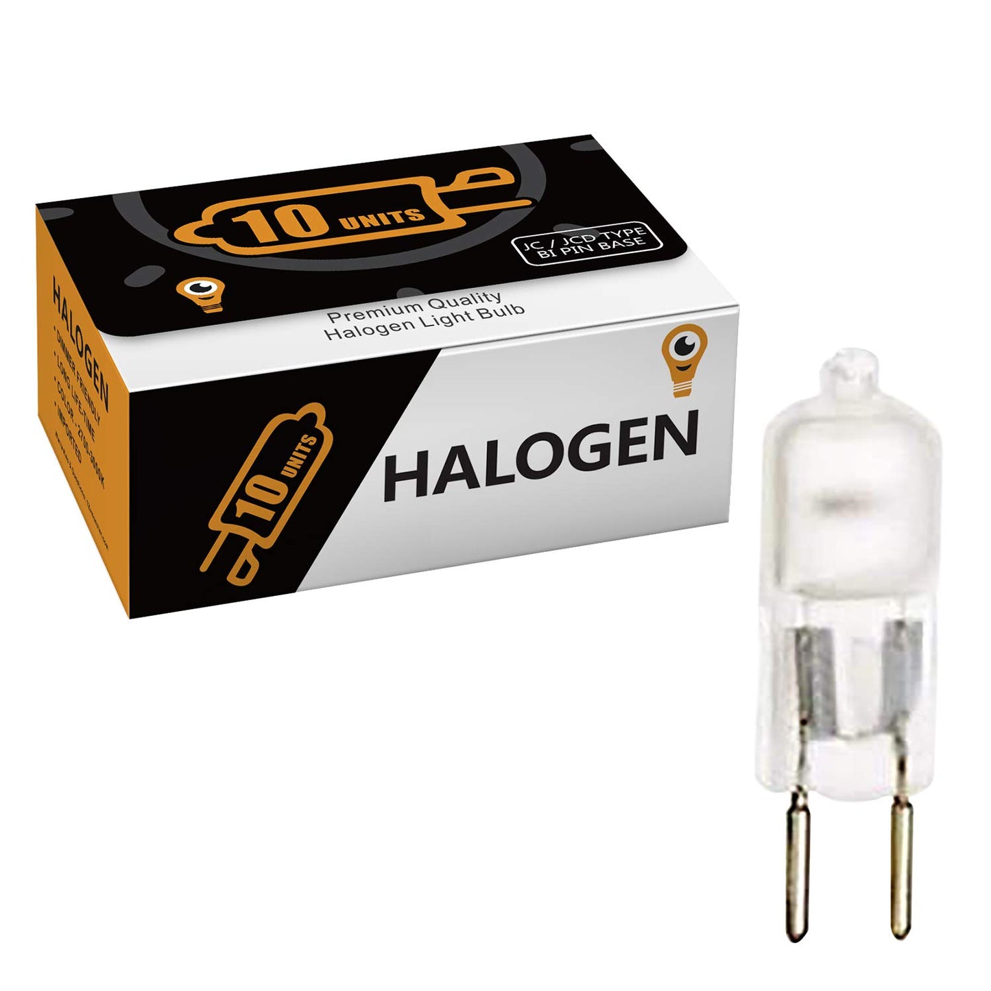10 Pack Frosted DIMMABLE Halogen T4 Q75/GY6.35/FR/120V GY6.35 JCD 75 Watt 75W 120 Volt Light Bulb Electric Wax Melter Plug In Oil Warmer Aroma Therapy