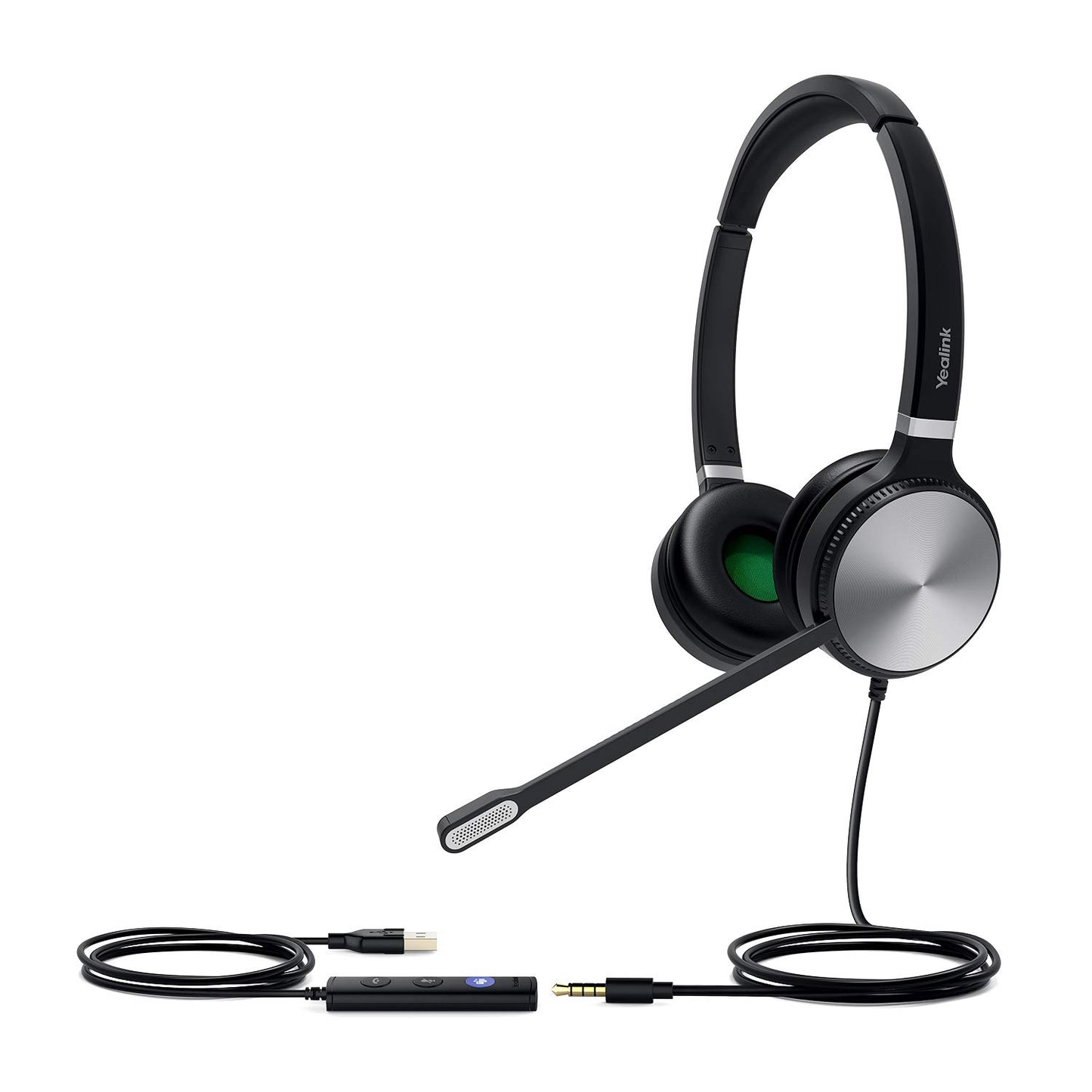 Yealink UH36 Series Headset, Wired Dual-Ear | Teams Certified (UH36 Dual)