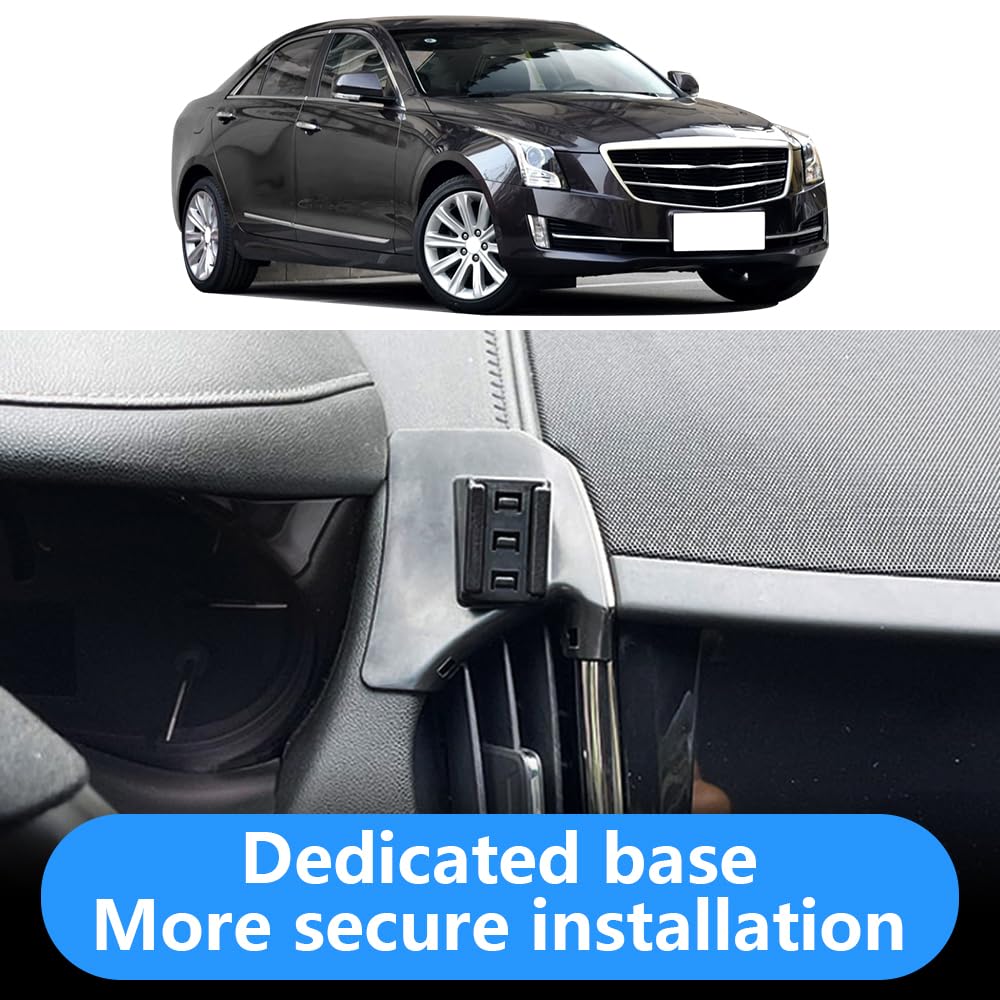LUNQIN Car Phone Holder for Cadillac ATS 2013 2014 2015 2016 2017 2018 2019 Auto Interior Accessories Best Cell Phones Mount Cellphone Mobile Cradle