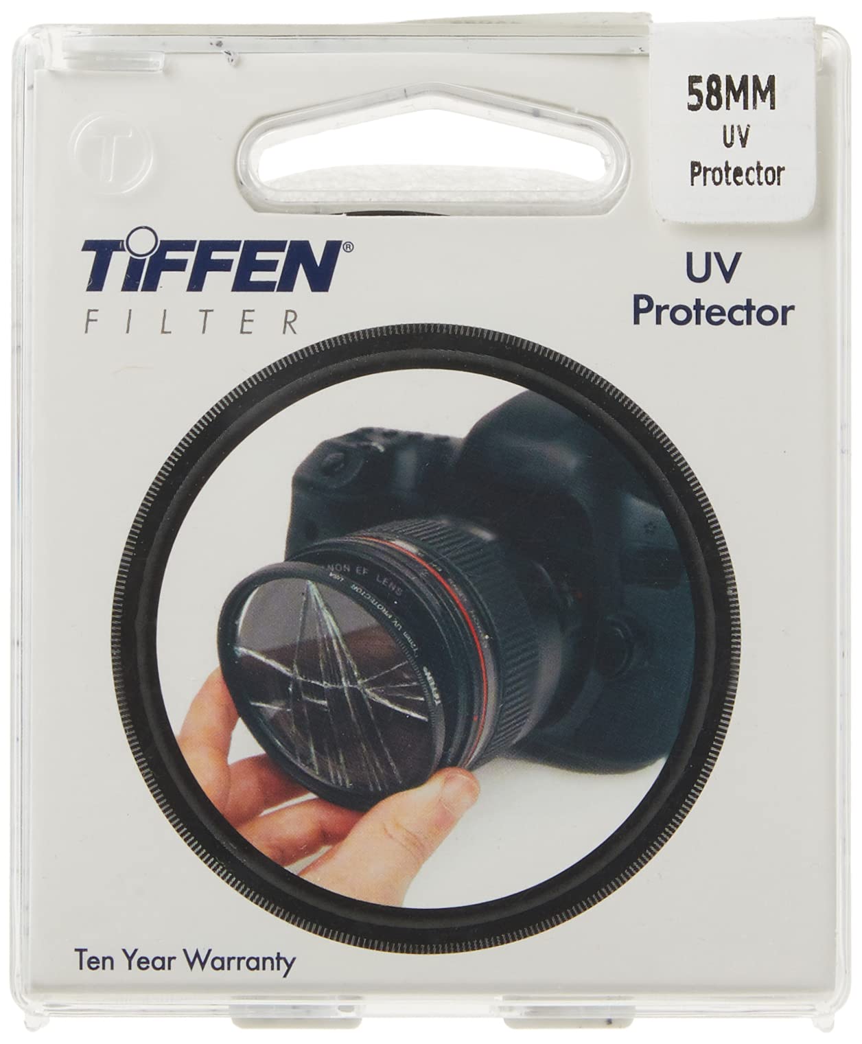 Tiffen 58UVP Slim 58mm UV Protection Filter for Camera Lens, Clear Optical Glass, Impact Resistant