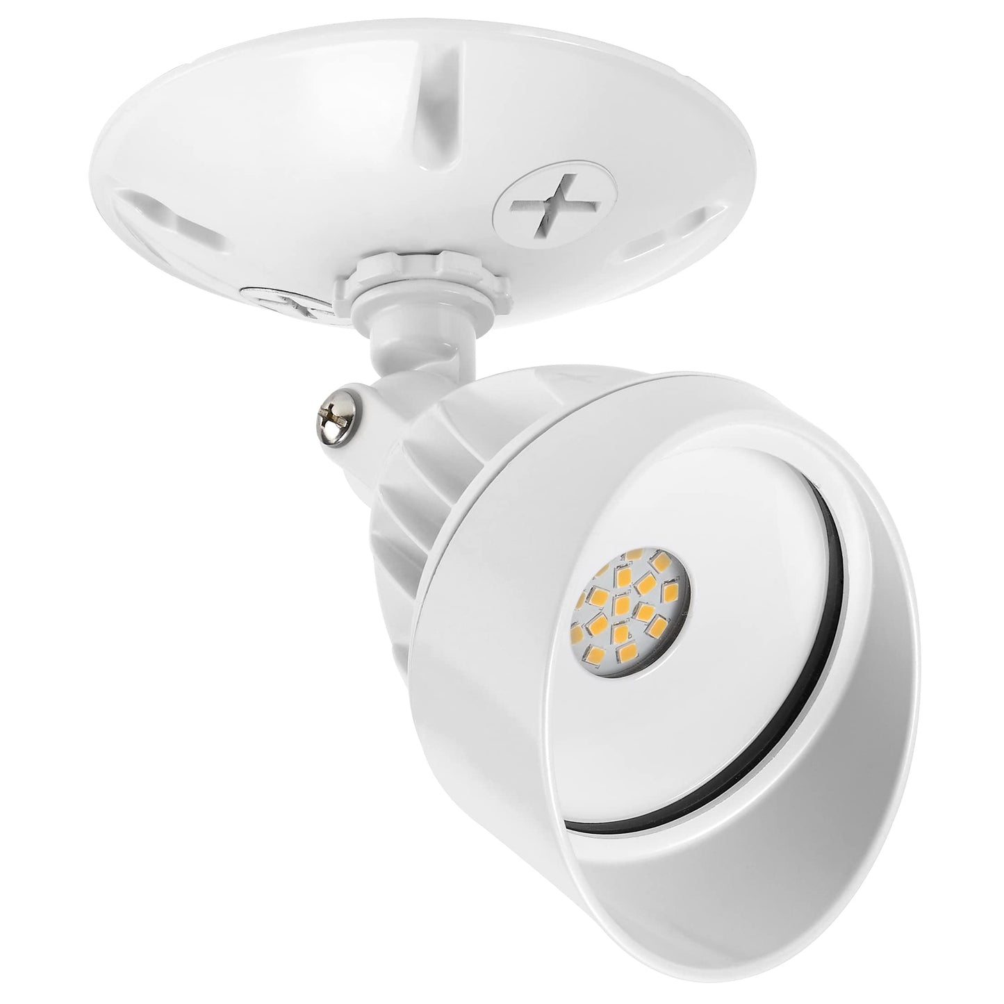 Maxxima LED White Outdoor Flood Security Wall Light 950 Lumens 3000K 2 Pack