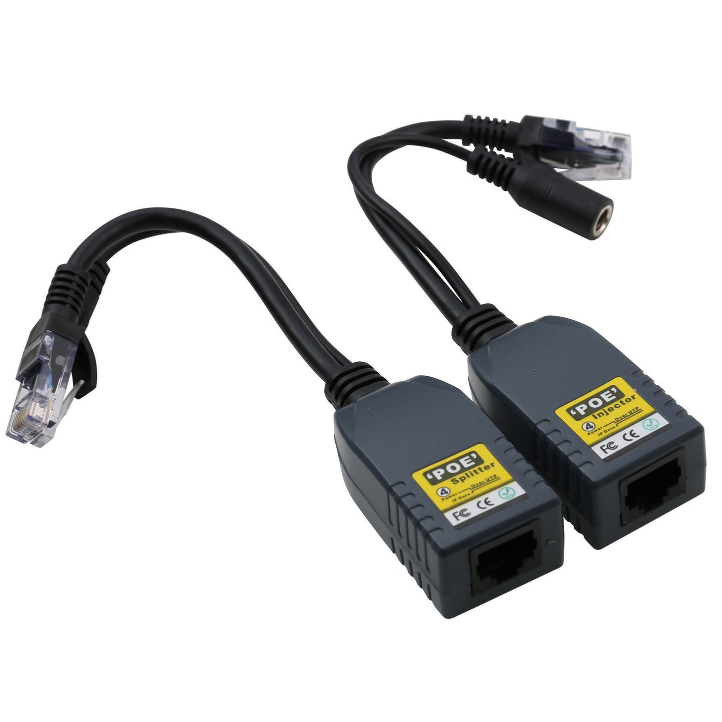 UHPPOTE PoE Splitter Injector Adapter Power Over 4 Cores Ethernet 100M Network UTP
