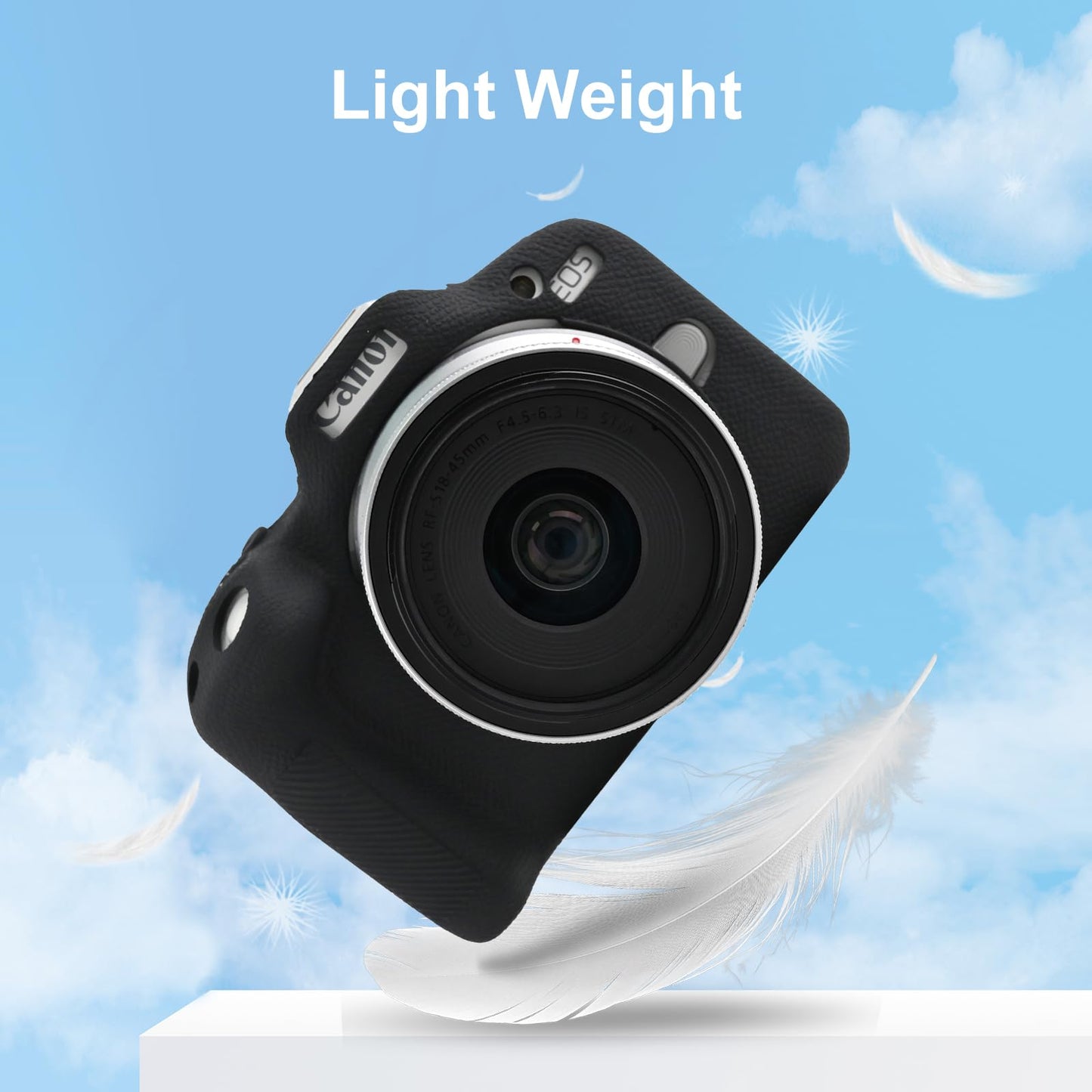 EONORY EOSR50 EOS R50 Camera Case Accessories Kit, Lightweight Silicone Protective Case with Strap Wrist, Anti-Scratch Slim Fit Soft Cover for Canon