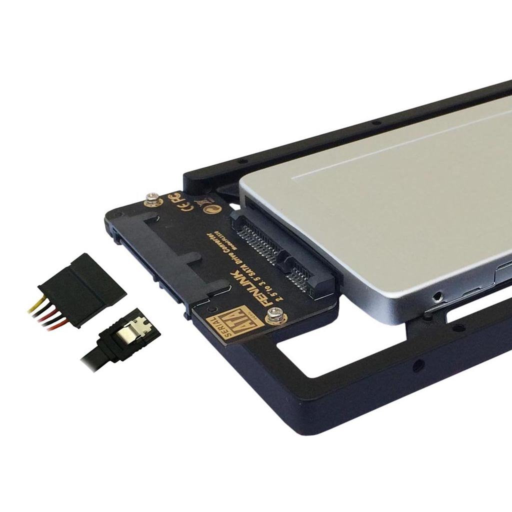 Fenlink 6GB 2.5in to 3.5in Internal SSD Hard Drive SATA Drive Converter