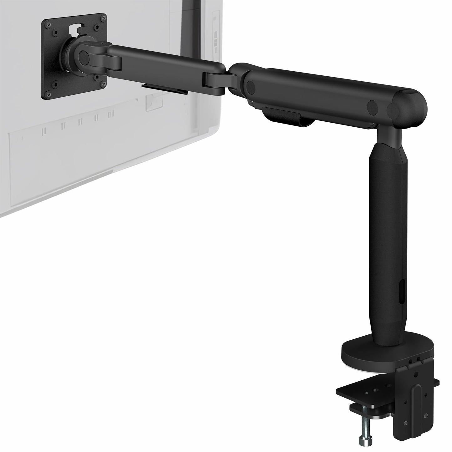 VIVO Flexible Mechanical Arm Single Ultrawide Monitor Desk Mount for Up to 35 inch Screens, Heavy Duty Clamp, Holds Ultra Wides Up to 24.2 lbs, Black