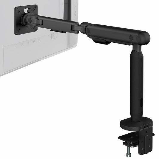 VIVO Flexible Mechanical Arm Single Ultrawide Monitor Desk Mount for Up to 35 inch Screens, Heavy Duty Clamp, Holds Ultra Wides Up to 24.2 lbs, Black