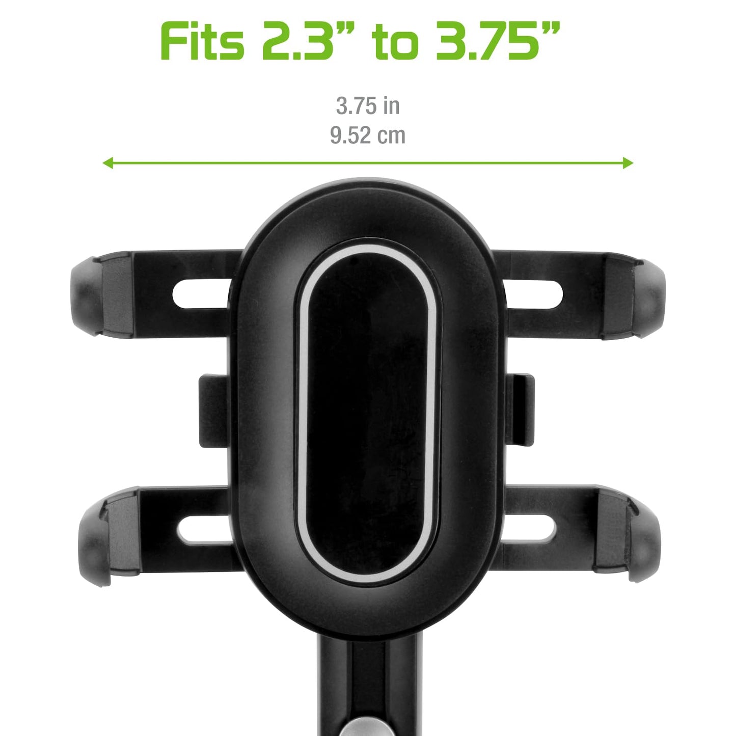 Cellet Car Rear-View Mirror Mount with 360-Degree Rotating Cradle and Adjustable Brackets Compatible with Apple iPhones, Samsung Galaxy Smartphones