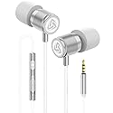 LUDOS Ultra Wired Earbuds in-Ear Headphones, 5 Years Warranty, Earphones with Microphone, Noise Isolating Ear Buds, Memory Foam for iPhone, Samsung…