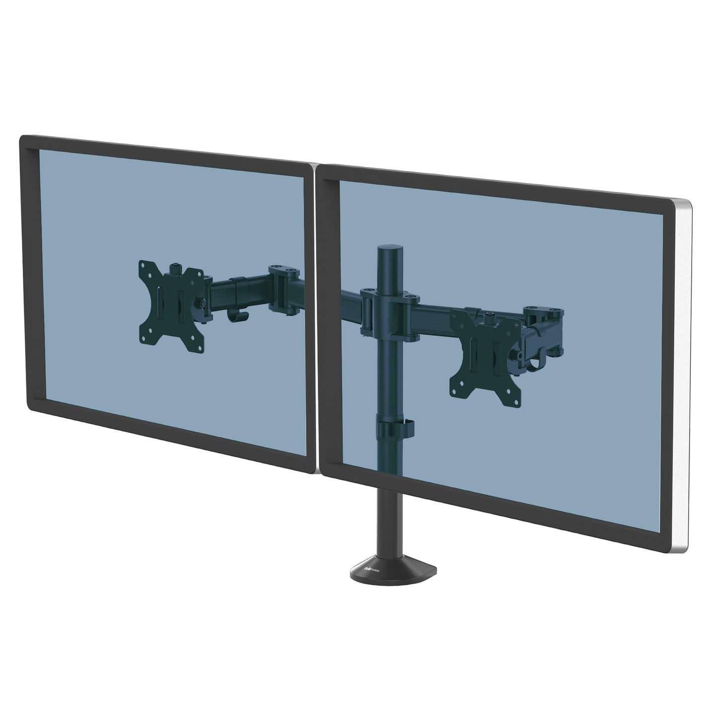 Fellowes Reflex Series Adjustable Monitor Arm for Desk, Supports 27-Inch Monitors, Ergonomic Dual Monitor Stand with VESA Mount, Easy Setup