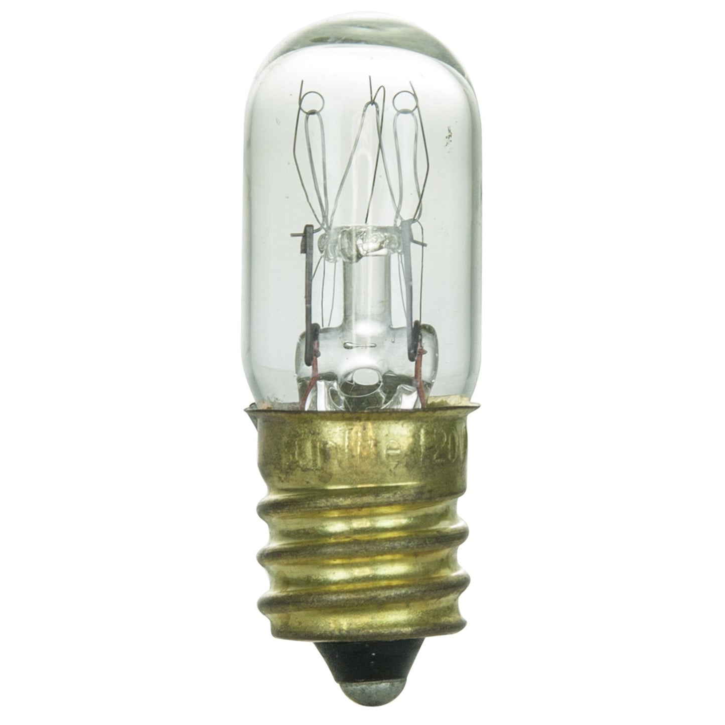 Sunlite 15T4/CL Incandescent 15-Watt, Candelabra Based, T4 Tubular Bulb, Clear