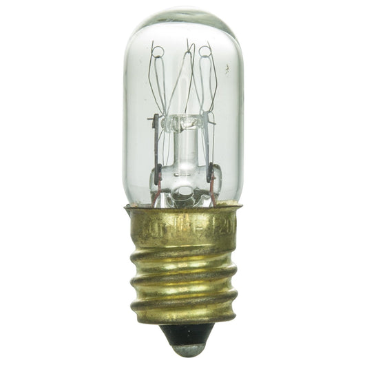 Sunlite 15T4/CL Incandescent 15-Watt, Candelabra Based, T4 Tubular Bulb, Clear