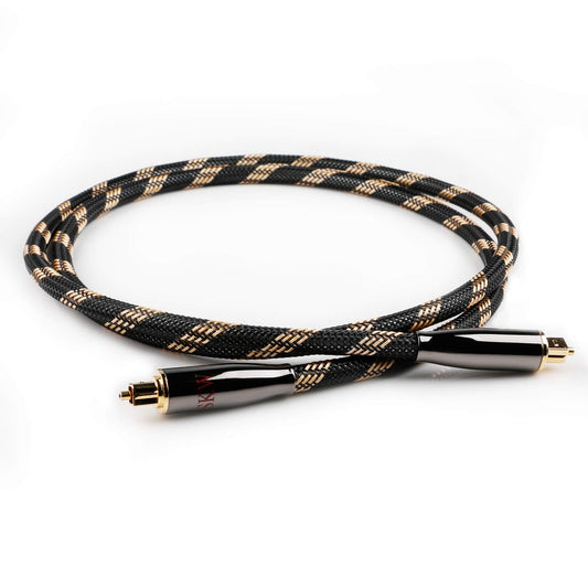 SKW Optical Digital Audio Toslink Cable Home Theater Fiber Optic Male to Male Gold Plated S/PDIF Cables - Copper Connectors, High-Reinforced