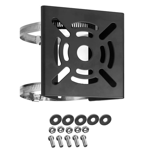 WiTi Universal Vertical Pole Mount for Security Camera, Solid Metal Mounting Corner Bracket with 2 Loops, Suitable for CCTV Cameras LED Wall/Stage