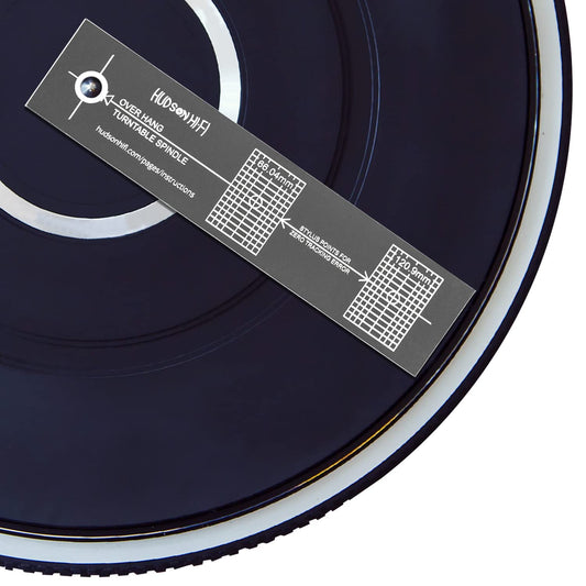 Turntable Phonograph LP Phono Cartridge Stylus Alignment Protractor Tool - Mirrored (VTA Sold Separately)