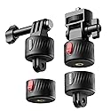 NEEWER Magnetic Action Camera Mount Kit, Compatible with GoPro Hero 13 12 11 Max DJI Osmo Action Insta360, ABS Magnetic Quick Release Mount for POV