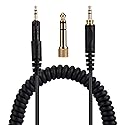 UNCLE LIGHT ATH-M40X M50X M70X Replacement Audio Cable, Compatible with Audio Technica Headphones, 3.5mm (6.35mm) to 2.5mm Male Stereo Jack Cord…
