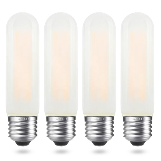 AIELIT T10/T30 Frosted LED Light Bulb 25 Watt Equivalent, Warm White 2700K, 200 LM, E26 Standard Base, 2W Dimmable LED Tube Bulbs, Classic Filament