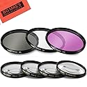 7 Piece 40.5mm Filter Set Includes 3 PC Filter Kit (UV-CPL-FLD) and 4 PC Close Up Filter Set for Sony ZV-E10, Alpha A5000, A5100, A6000, A6300, A6500