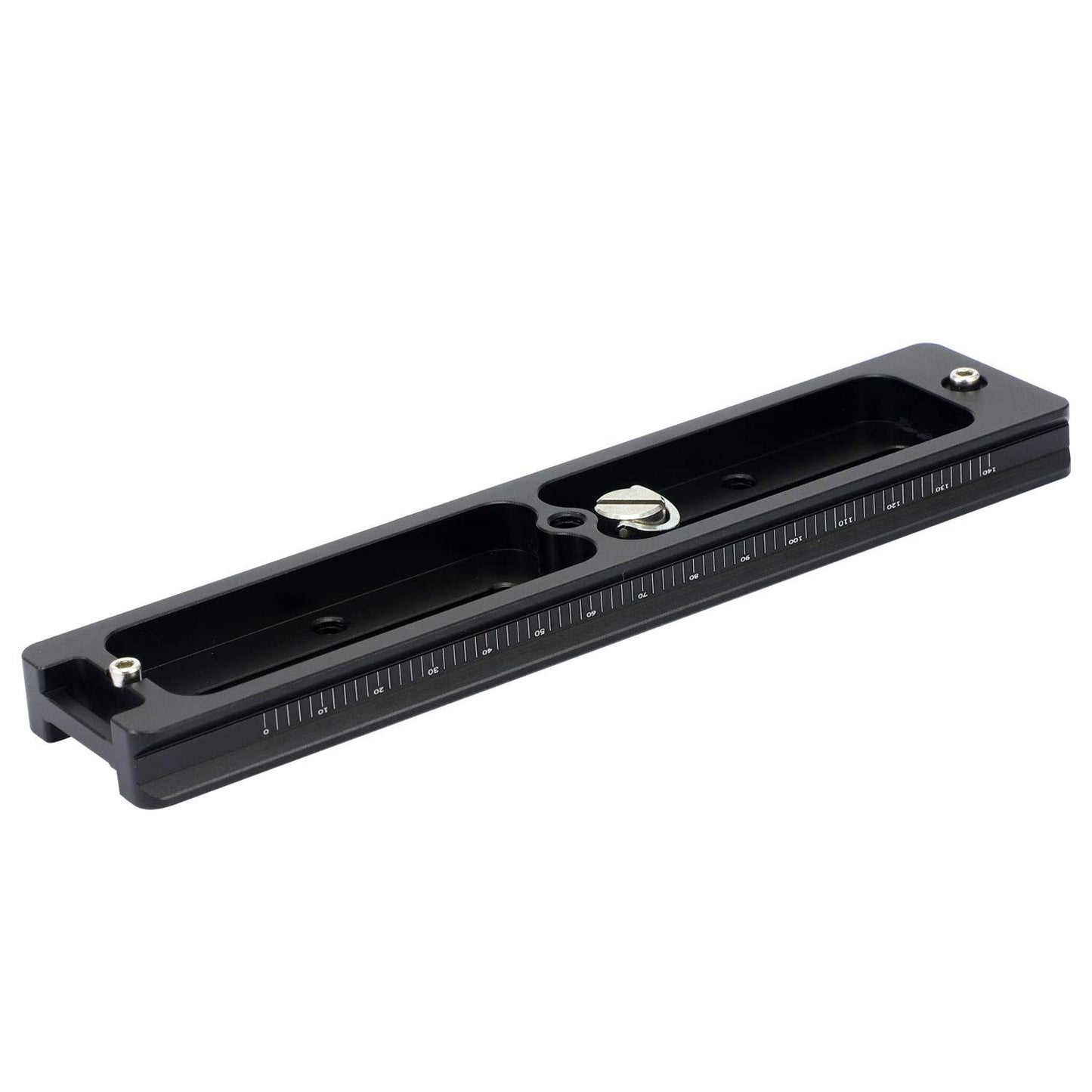 180MM Quick Release Plate with Double Arca Dovetails Precision Rail with Bubble Level & Precision Decimal Scale Double Macro Rail
