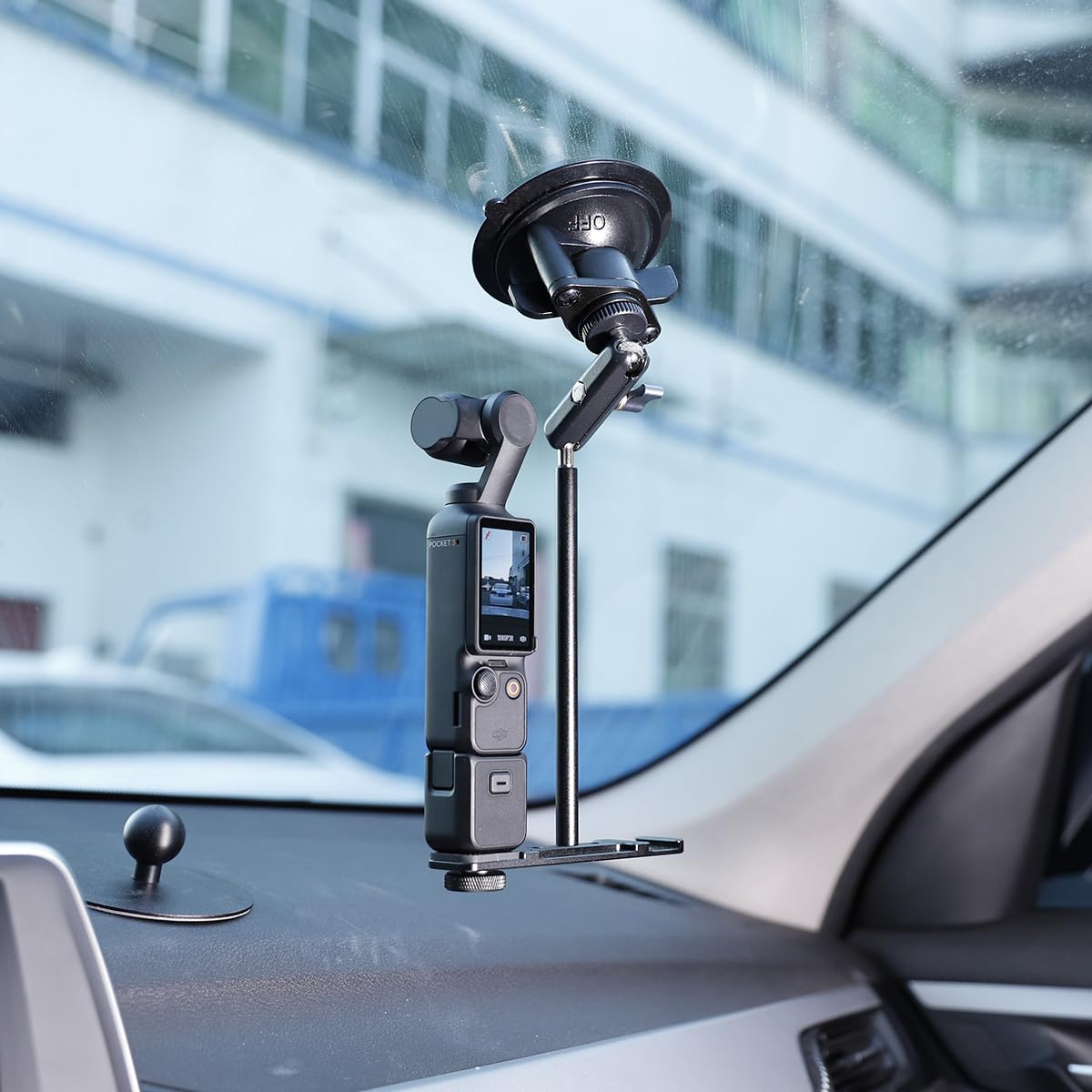 Leenconghui Suction Cup Mount for DJI Osmo Pocket 3, Car Windshield Window Vehicle Camera Holder Compatible with DJI Pocket 3 Accessories