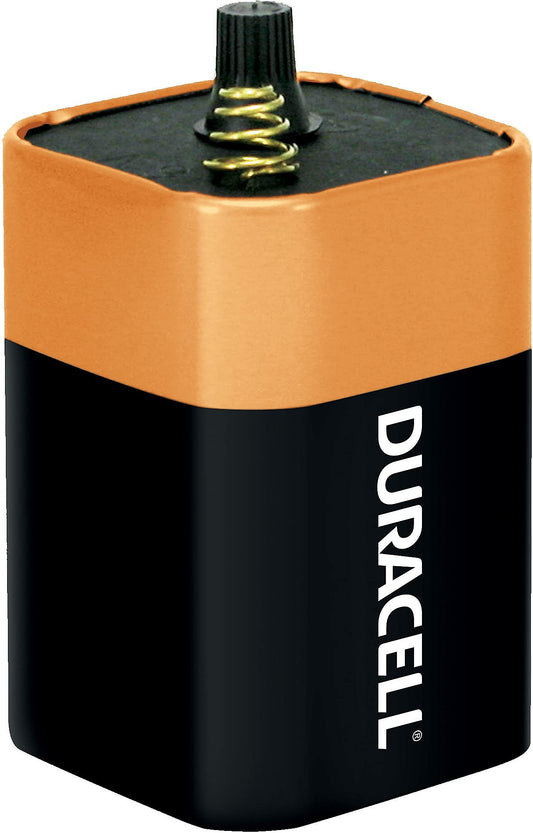 Duracell Coppertop 6V 908 Alkaline Lantern Battery with Spring Terminals, 1 Count Pack, 6-Volt Battery with Long-lasting Power for Household…