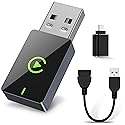 Wireless CarPlay Adapter for Apple iPhone,Compact Design Car Play Adapter Convert Wired Apple CarPlay to Wireless with USB/USB C Port,Plug
