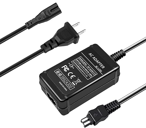TKDY AC-L200 Charger for Sony Handycam Camcorder, Compatible with DCR-DVD DCR-HC DCR-SR DCR-SX, HDR-CX HDR-HC HDR-PJ HDR-SR HDR-XR HDR-UX HDR-TD
