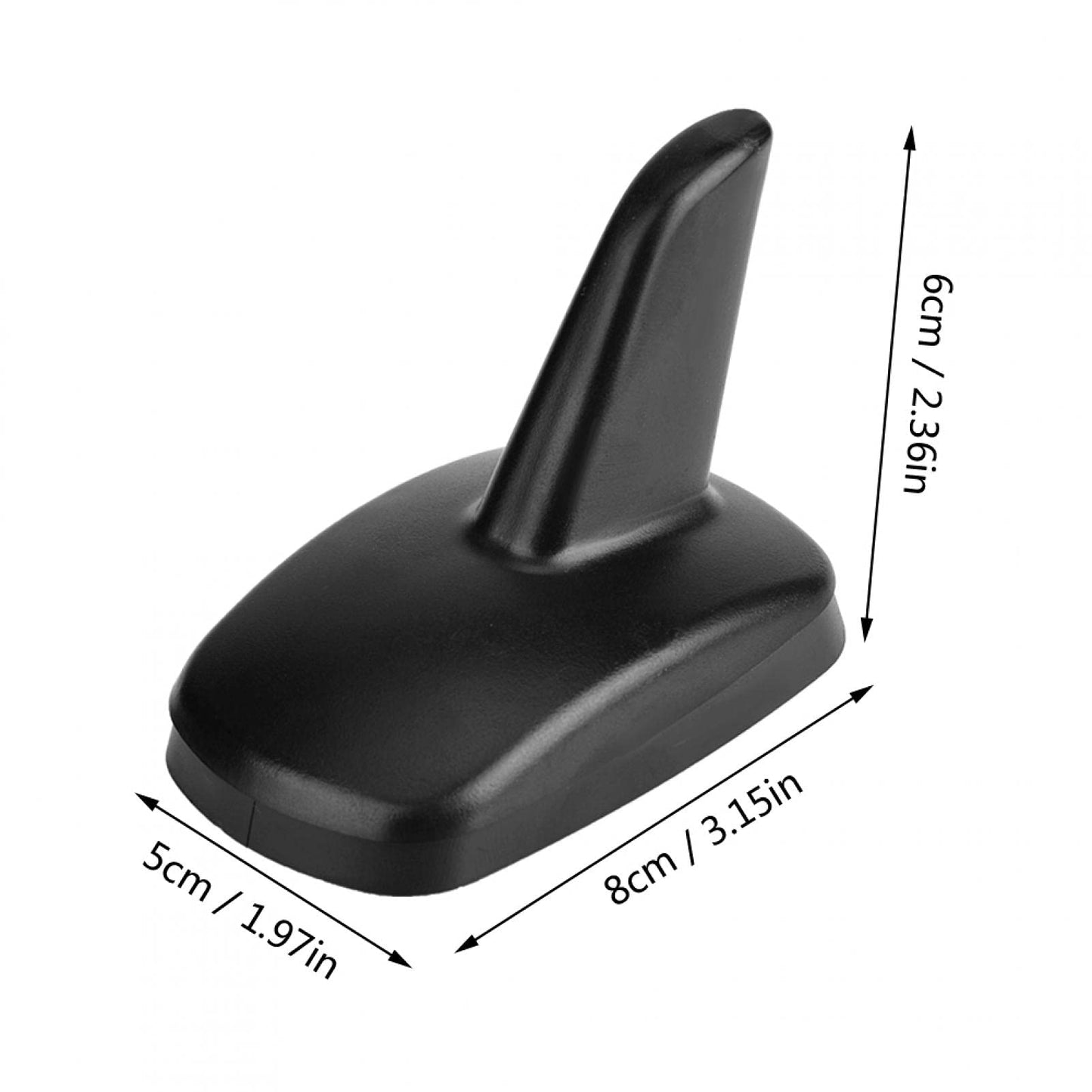 KIMISS Shark Fin Antenna for Audi A3 2016-2018, Car Roof Decoration, 3897ZIY, Black ABS Design, Enhanced Signal Reception