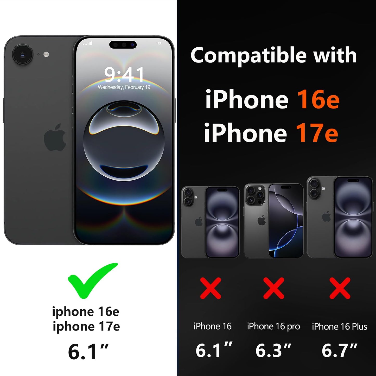 Diverbox for iPhone 16e Case & iPhone 17e Case [Compatible with MagSafe] [Shockproof] [Dropproof] [with Screen Protector ] Heavy Duty Protection Phone