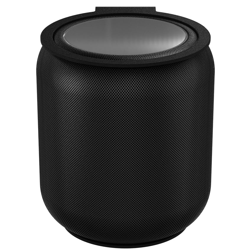 RackSolutions HomeBase Wall Mount for 2nd Generation HomePod - Black, Fully Assembled, Open Design, Includes Hardware