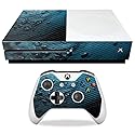 MightySkins Carbon Fiber Skin for Microsoft Xbox One S - Blue Storm | Protective, Durable Textured Carbon Fiber Finish | Easy to Apply, Remove,