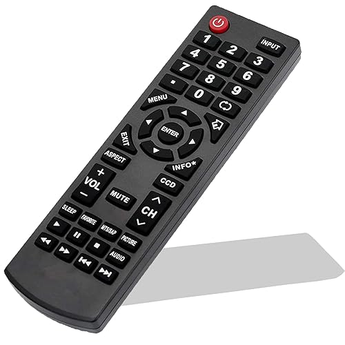 Remote Control Replacement for Insignia TV NS-26L450A11B NS-32D220NA16 NS-46E440NA14 NS-RC02U-10A NS-29D310NA15 NS-50D400NA14 NS-LCD52HD-09