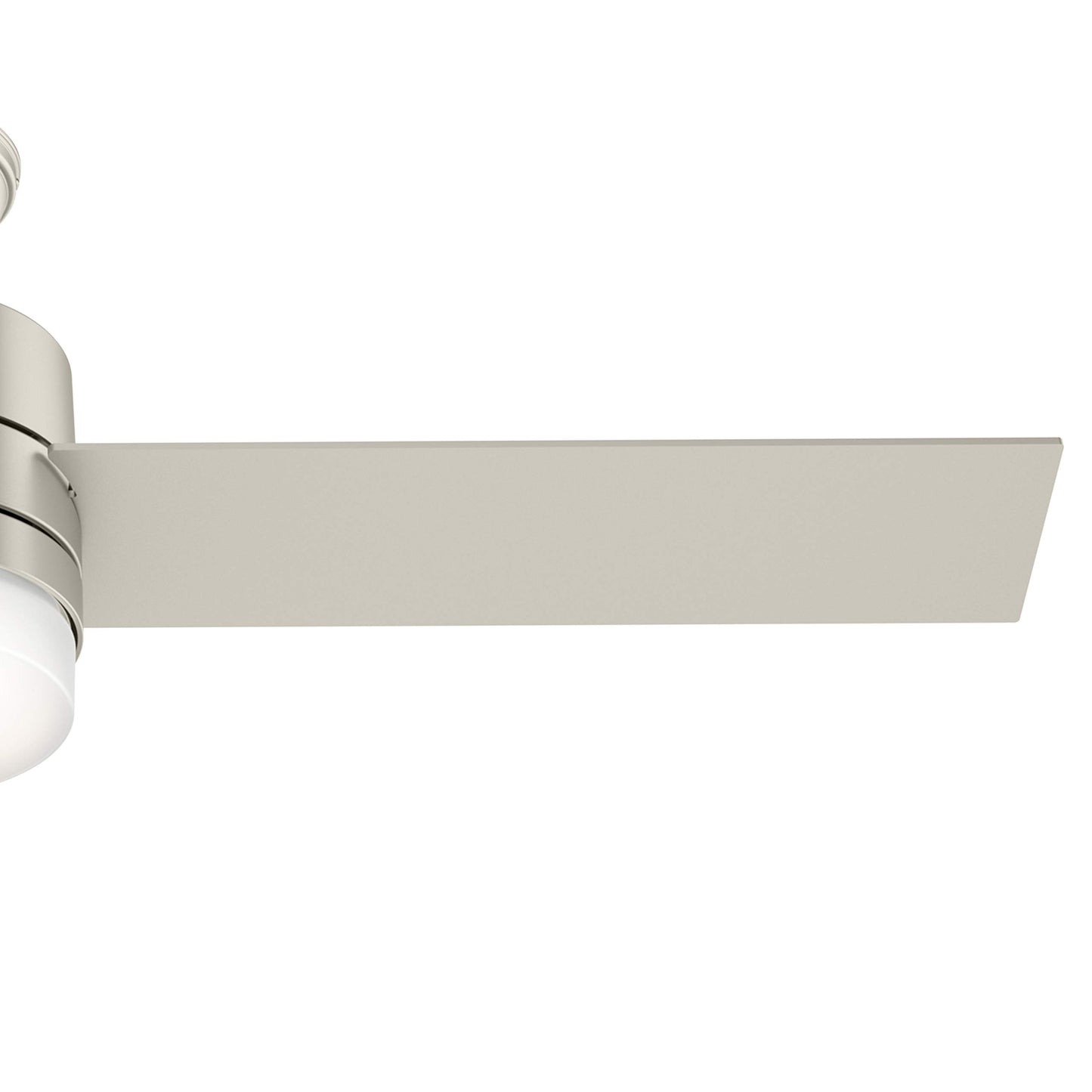 Hunter Fan 54 inch Matte Nickel Ceiling Fan with LED Lights and Remote Control, 3 Blade (Renewed)