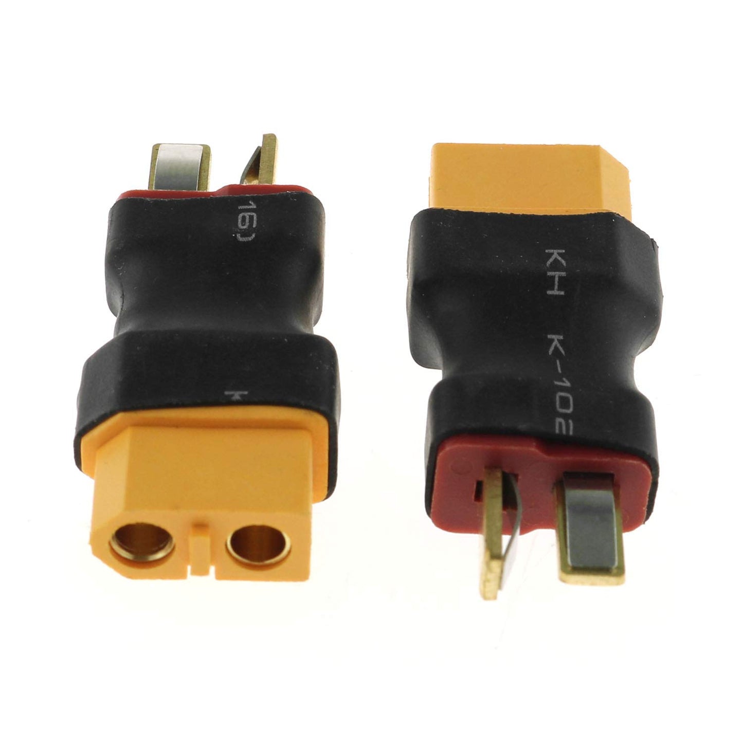 DGZZI No Wire Adapter 2PCS XT60 Female to Deans T Male Wireless Plugs Connectors for Lipo Battery