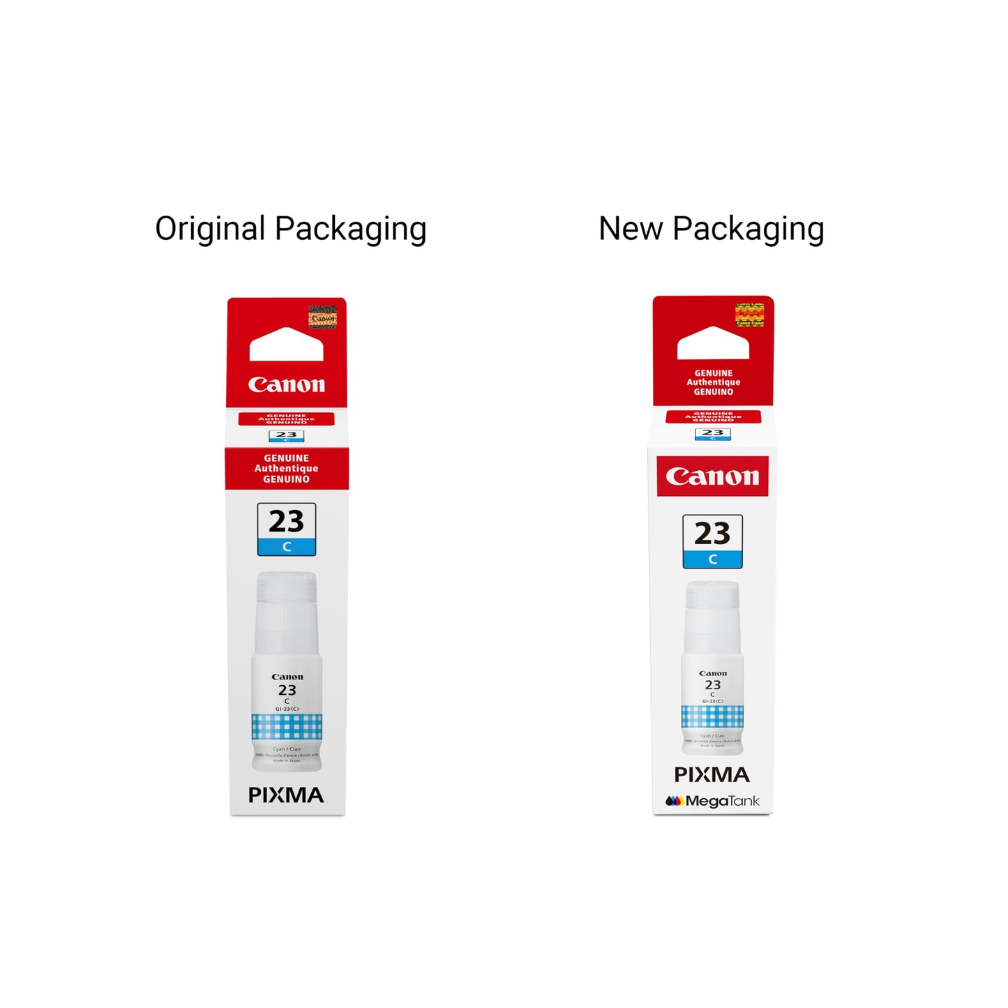 Canon GI-23 Genuine Cyan Ink Bottle, Compatible with Megatank G620 Printers