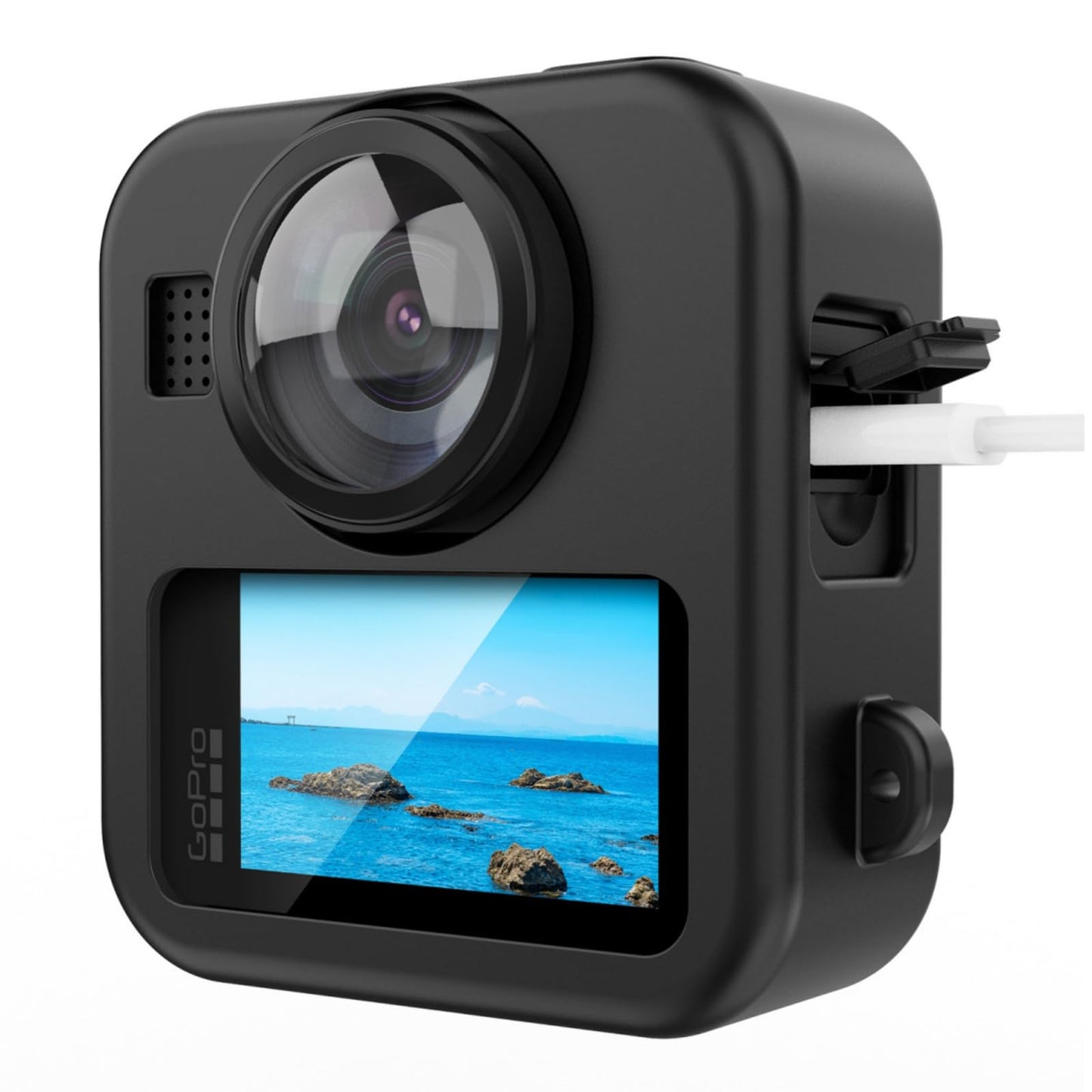 Ferbao Silicone Case for GoPro Max2,Protective Cover with Lanyard for GoPro Max2 (Silicone Case)