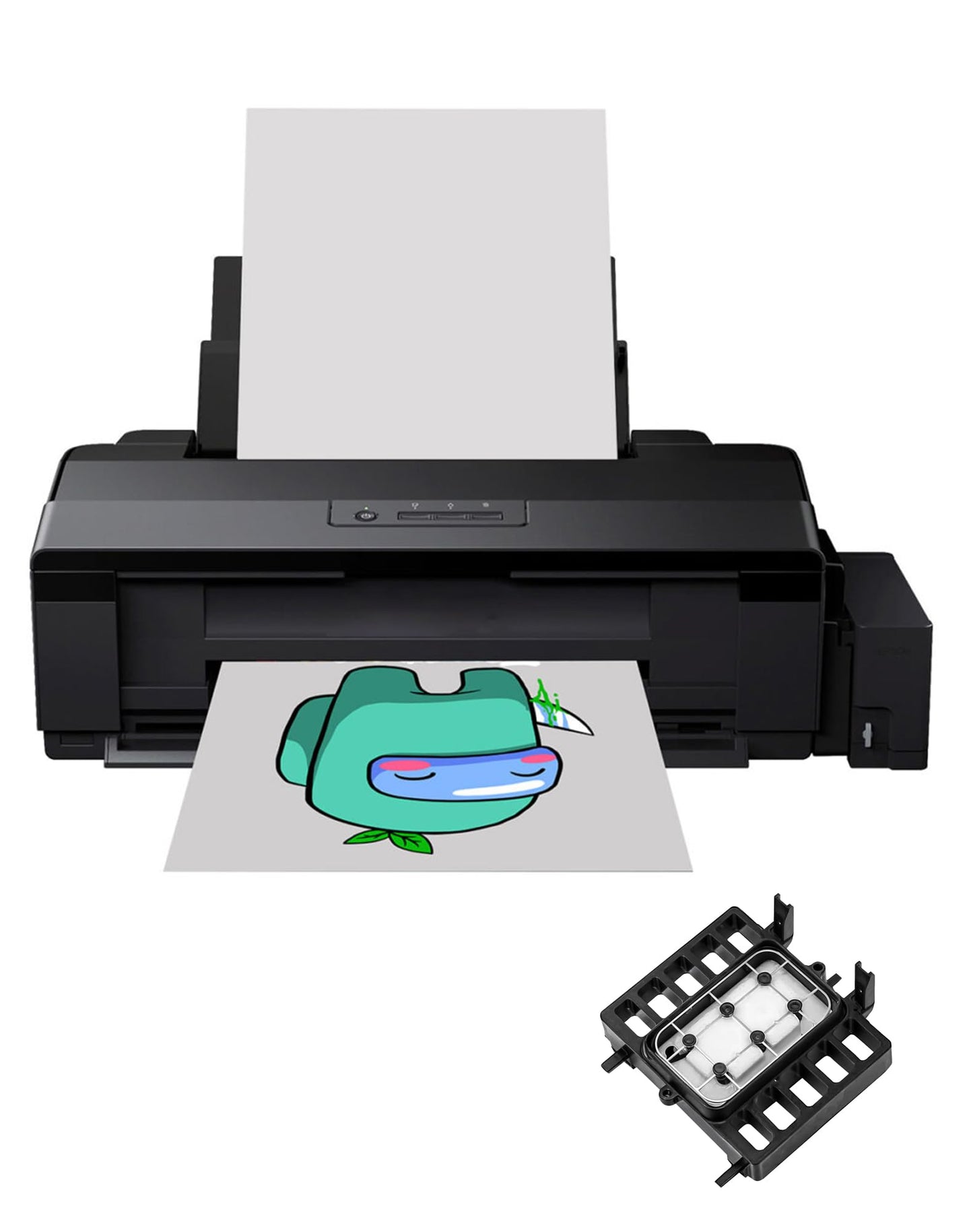 Ademon L1800 DTF Printhead Cap Top, Waste Ink Pad Capping Station Compatible with R1390 L1800 1390 1400 1430 1500W Original Printer