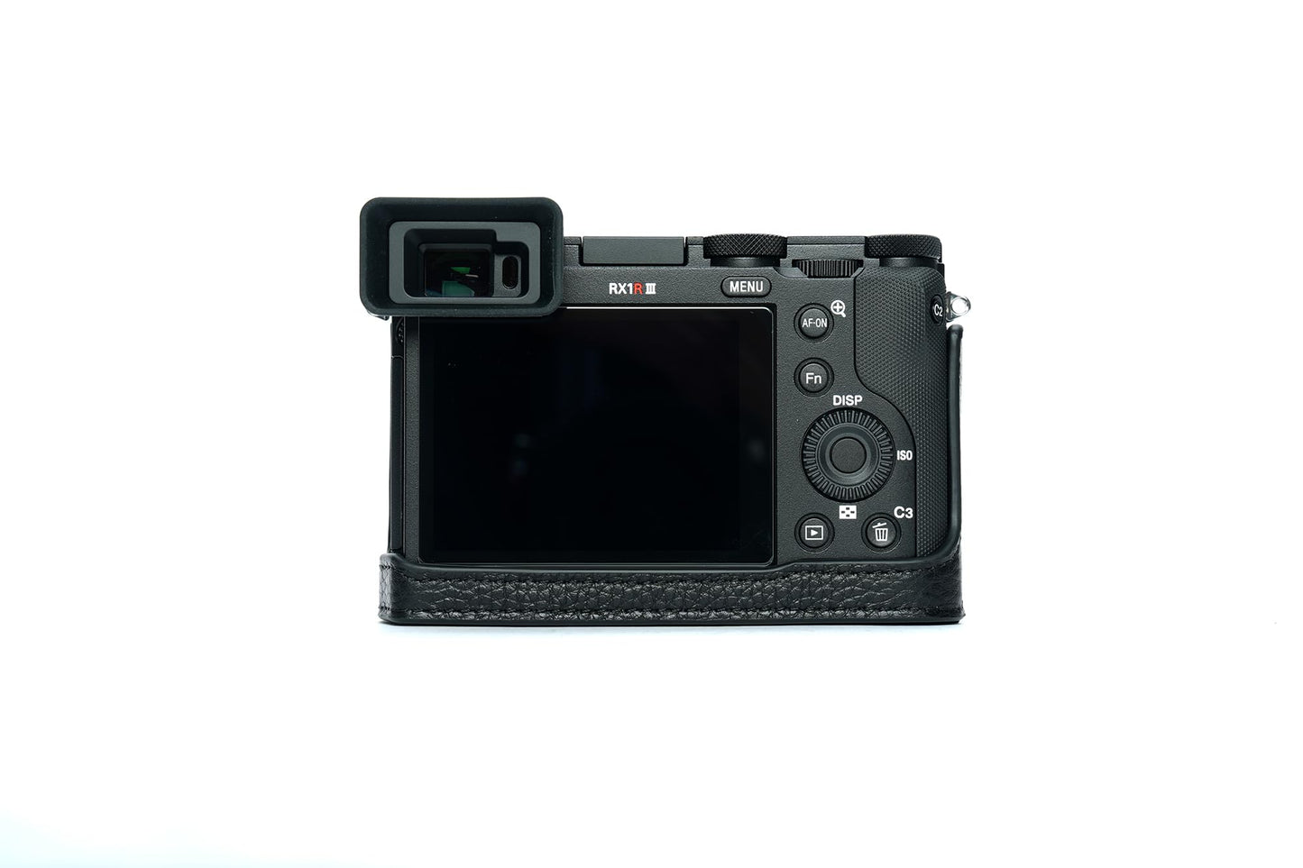 RX1R III Camera Case, BMAOLLONGB Handmade Genuine Real Leather Half Camera Case Bag Cover for Sony RX1R III Camera Bottom Opening Version with Mini