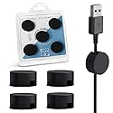 Xuuza Magnetic Cord Holder Silicone, 5-Pack Magnetic Cable Organizer Electronic Clip Wire Holders for Cords, Cable Management Clips for Nightstand