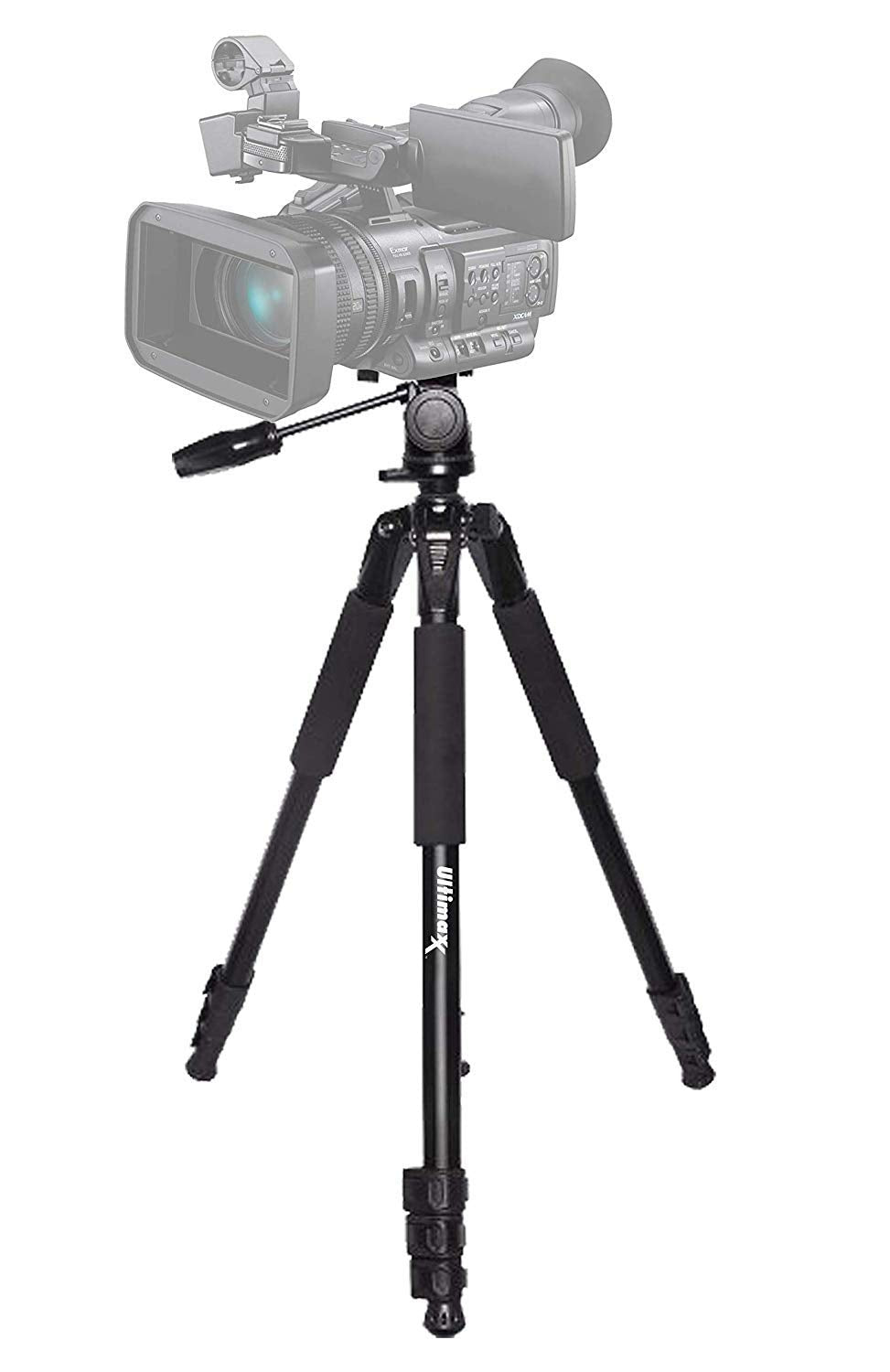 Ultimaxx Lightweight Portable Camera Tripod Stand with Carrying Bag for Sony, Nikon, Canon, Olympus, Pentax, Panasonic, Samsung Cameras and Camcorders