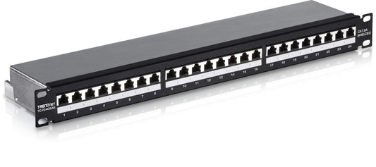 TRENDnet 24-Port Cat6A Shielded Patch Panel, TC-P24C6AS