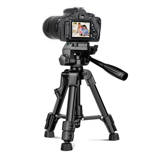 JOILCAN Mini Tripod for Camera, 25" Tabletop Camera Tripod, Portable Travel Tripod with Phone/Tablet Holder, Lightweight Aluminum Tripods for DSLR