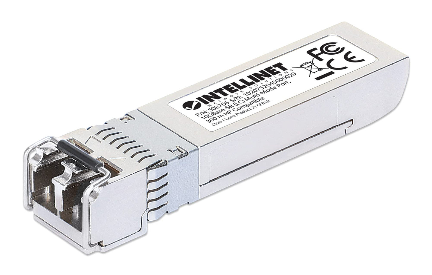 Intellinet 10G SFP+ Transceiver, LC Duplex, 850 Nm, HPE Compatible
