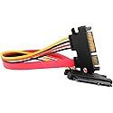 JacobsParts 12" Male to Female 15+7 Pin Serial SATA HDD SSD Data Power Combo Extension Cable