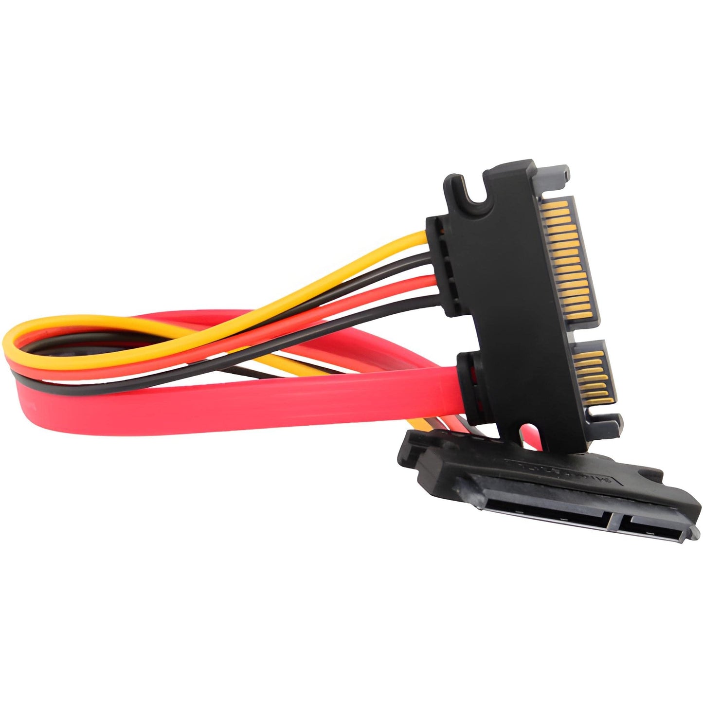 JacobsParts 12" Male to Female 15+7 Pin Serial SATA HDD SSD Data Power Combo Extension Cable