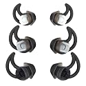 WKYMY Silicone Replacement Earbud Tips Earbud Covers Compatible with Bose QC20 QC20i SoundSport SIE2i IE2 IE3 Headphone Ear Tips Rubber Tips 3 Pairs S