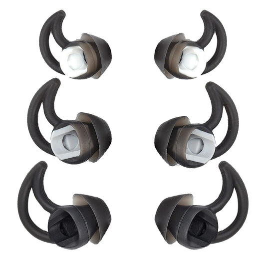 WKYMY Silicone Replacement Earbud Tips Earbud Covers Compatible with Bose QC20 QC20i SoundSport SIE2i IE2 IE3 Headphone Ear Tips Rubber Tips 3 Pairs S