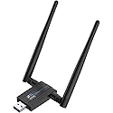 Blueshadow AC1300 USB WiFi Adapter - 2.4G/5G Dual Band Wireless Network Adapter for PC Desktop, MU-MIMO WiFi Dongle, USB 3.0, Supports